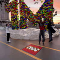 LEGO "1M" Installation at Pont Alexandre III 