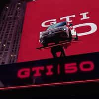 Volkswagen GTI Climbs Ramp in Times Square