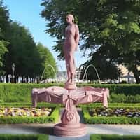Acne Studios Dancing Water in Pink Fountain