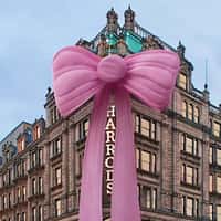 Acne Studios Scarf Flying Through Building at Harrods