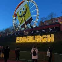 Paramount Pictures SpongeBob Display on Ferris Wheel