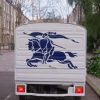 Burberry Delivery Truck Full of Flowers