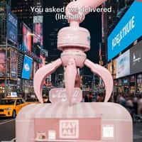 Kayali Pop-up Store Transported by Giant Claw