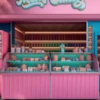 MCM Handbag Slides on Counter