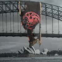 HBO Max House of the Dragons Burnt Banner