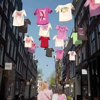 My Jewellery T-Shirts Hanging Above Street