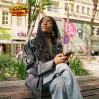 KFC Floating Meal Hover Above Bench