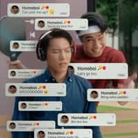 KitKat Man Appears from Giant Phone