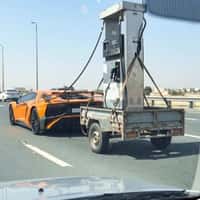 Automax Lamborghini Pulls Fuel Dispenser