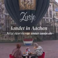 Zusje Hot Air Balloon Lands at Aachen Town Hall