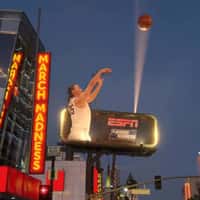 espnW Azzi Fudd Shooting Giant Basketballs