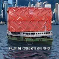 Lane Crawford Giant Red Handbag on Star Ferry