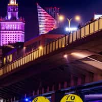 Lotto Floating Number Balls Below Warsaw Bridge