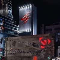 Nike Football Claw Marks on Installation Emit Smoke