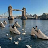 ME+EM Giant Loafers Drift Along River Thames