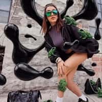 Lust Woman Poses with Frogs and Floating Slime