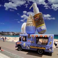 Palmer’s Body Oil Spill Over Pop-Up Van