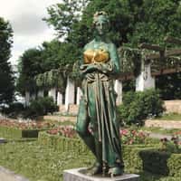 Jean Paul Gaultier Giant Perfume Bottle in Park