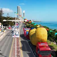 Garidakia Charalambous Giant Cheese Puff on Truck