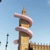 Superdrug Giant Mascara Wrapped Around Big Ben