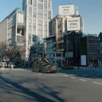 Salomon Giant Shoe Glides Through City
