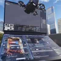 ROG Drone Emerges From Giant Laptop