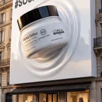 L’Oréal Giant Metal Detox Jars Emerge From Billboard