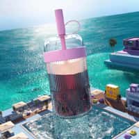 Nespresso Giant Iced Tumbler Emerges From Pool