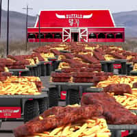 Buffalo Grill Giant Fries and Ribs on Carts