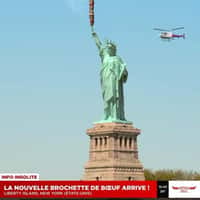 Buffalo Grill Statue of Liberty Holds Giant Skewer