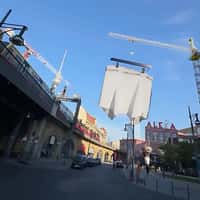 Drykorn White Underwear Rotating on Cranes