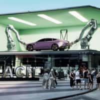 Avatr Purple Car Emerges From Billboard