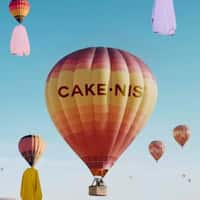 Cakenis Hot Air Balloons Carry Giant Sweatshirts