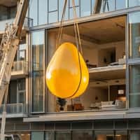 Candy Crush Giant Yellow Candy Explodes on Street