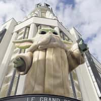 Disney Floating Popcorn Flies Toward Giant Grogu