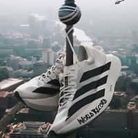Adidas Shoes Hanging From Berliner Fernsehturm