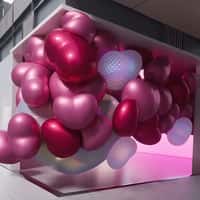 Zara Heart Balloons Fill Store Facade