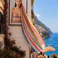 Missoni Scarf Extends Beyond Frame