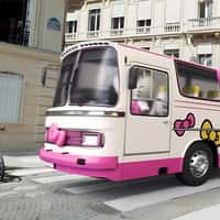 Galeries Lafayette Hello Kitty Bus in Paris
