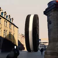 Oreo Massive Cookie Rolling Through City