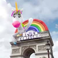 Paramount Pictures Inflated Unicorn Waving