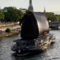 Victoria Beckham Black Bag On River Cruise in Paris