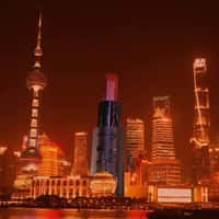 NARS Cosmetics Red Lipstick Skyscraper in Shanghai