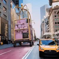 Victoria’s Secret Baggage Cart Delivery in NYC