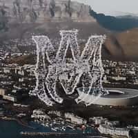 AMIRI Logo Formed by Doves Midair in Cape Town
