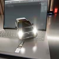 Lenovo 3D SUV Goes Off-screen From Laptop