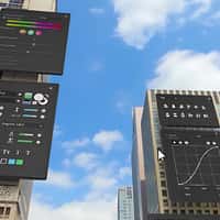 LG User Interface Display Screens Display on Buildings