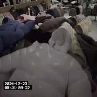 Aritzia Jackets Explodes from Box in Store