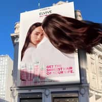L'Oréal Paris Hair Flowing on Billboard