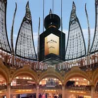 Galeries Lafayette Dome Opens for Perfume Delivery